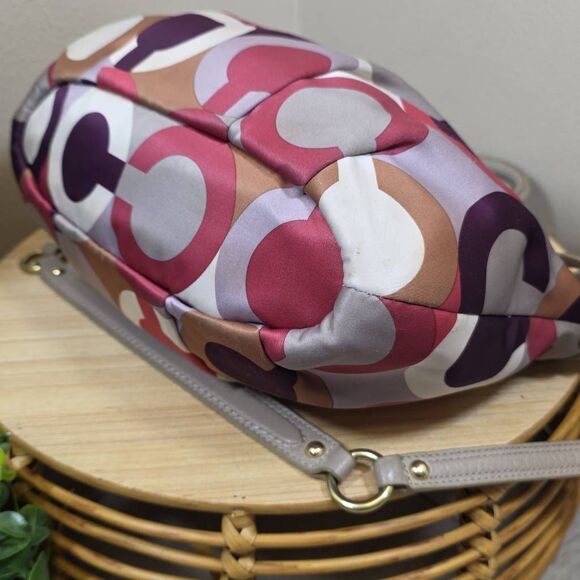 Coach Madison/Op Art Sophia Satchel with Matching Wallet - Picture 7 of 16